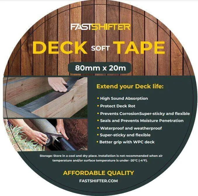 Fastshifter Deck Soft Tape – Joist Tape 80mm × 20m