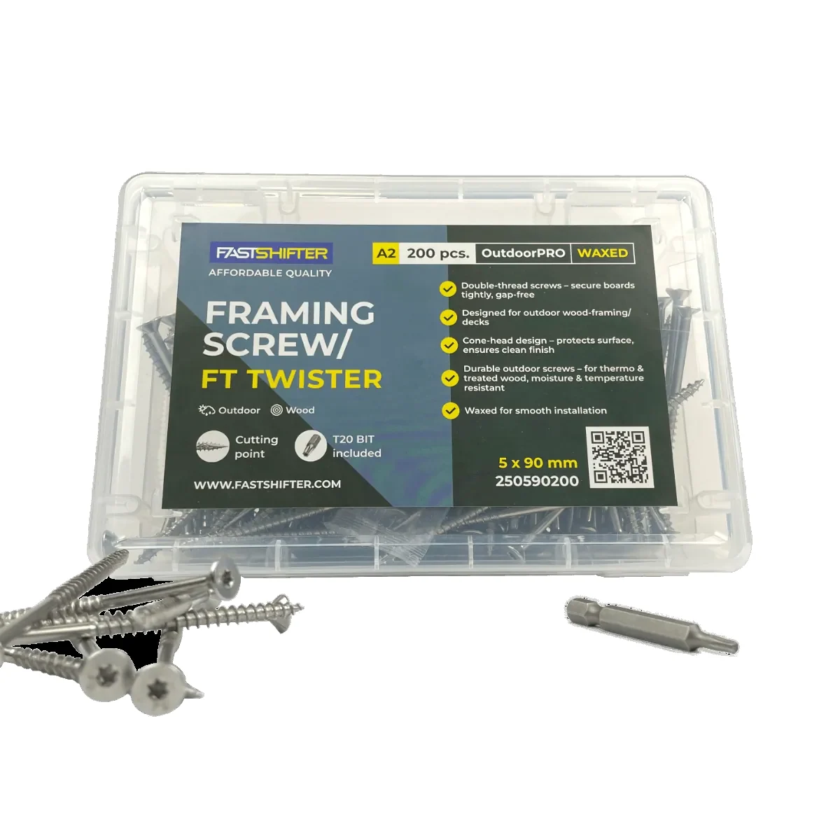 Fastshifter FT Twister A2 5×90mm – 200 pcs